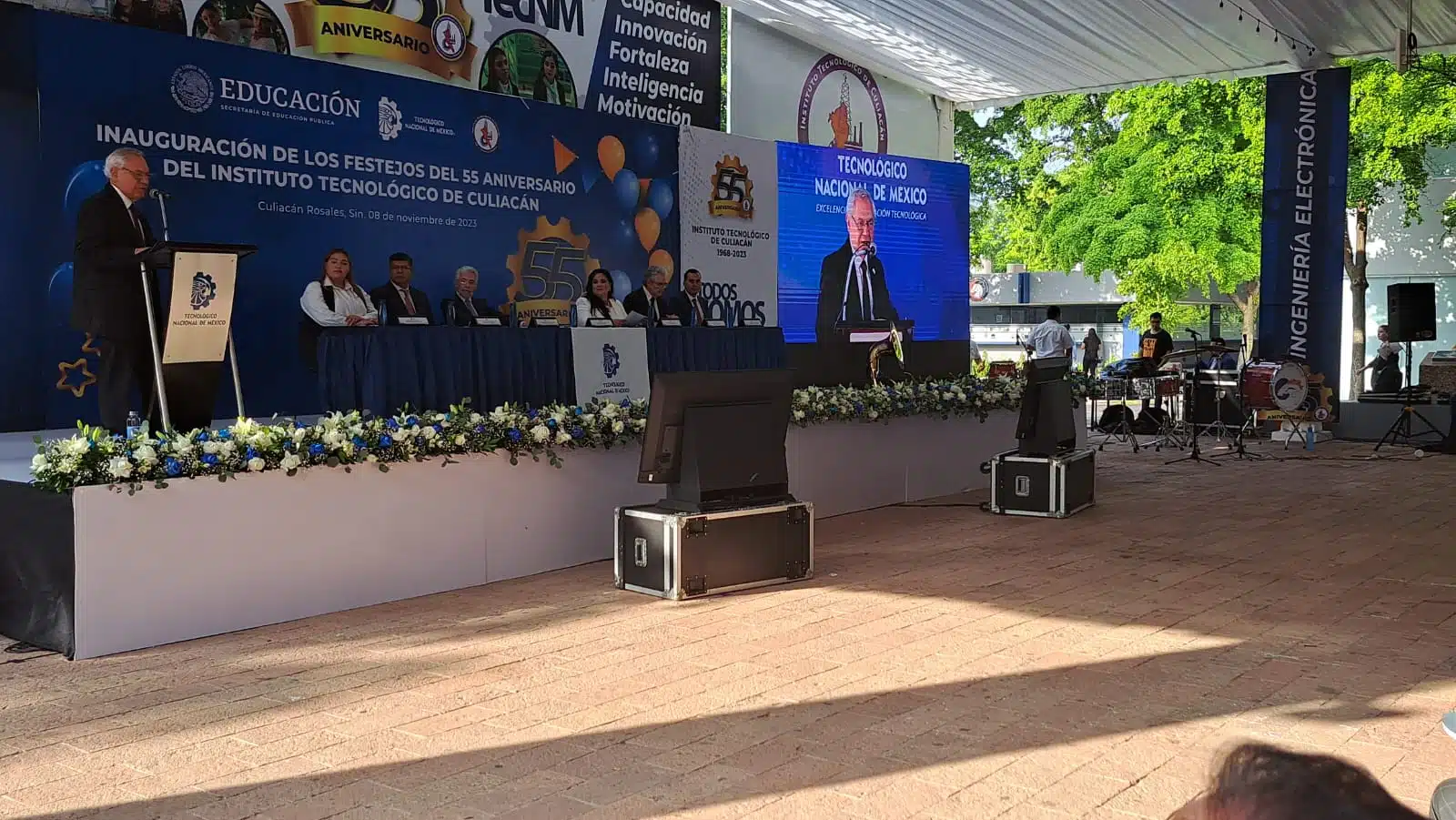 inauguración de los festejos del 55 aniversario del Instituto Tecnológico de Culiacán