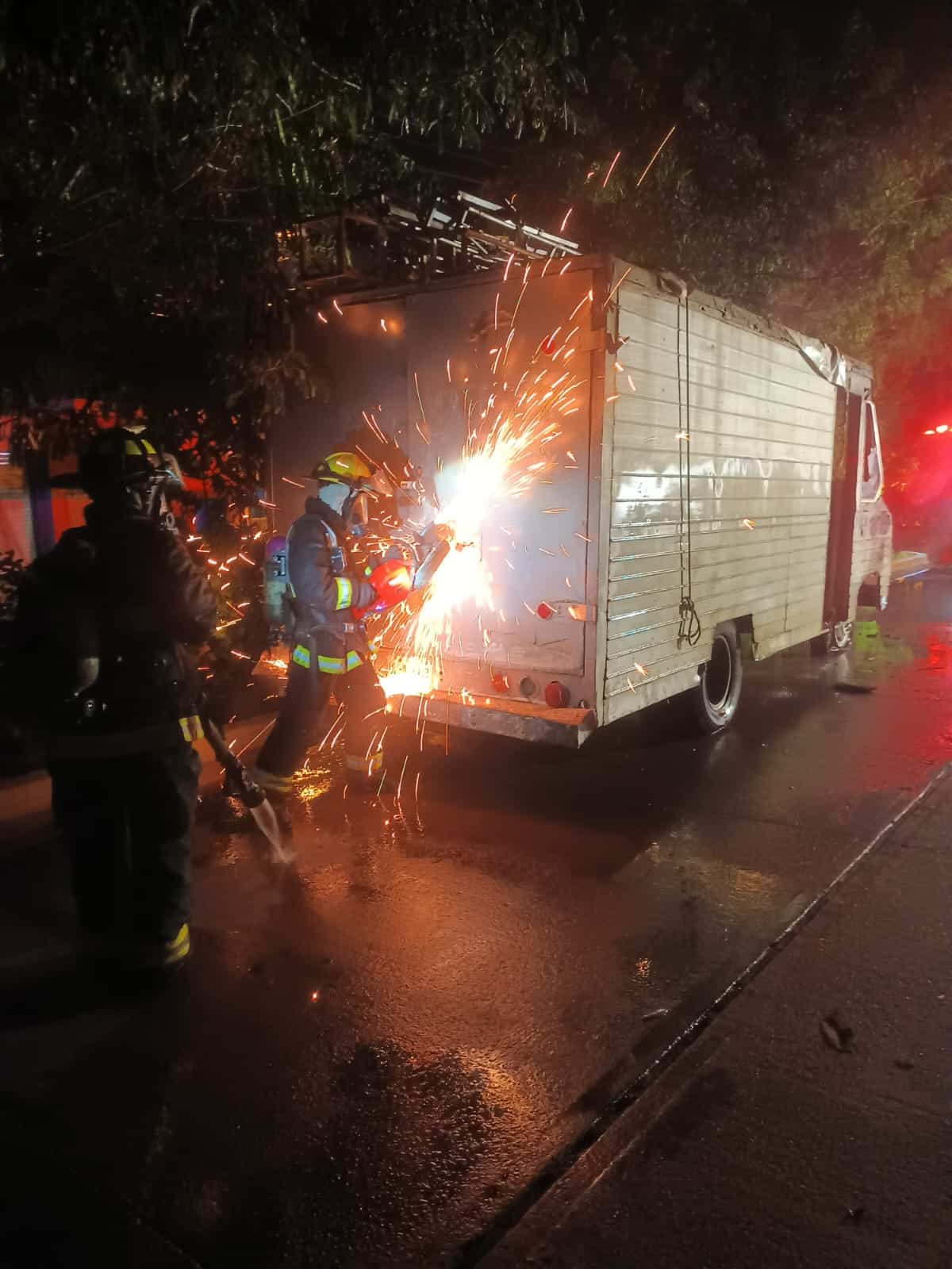 Incendio de camión