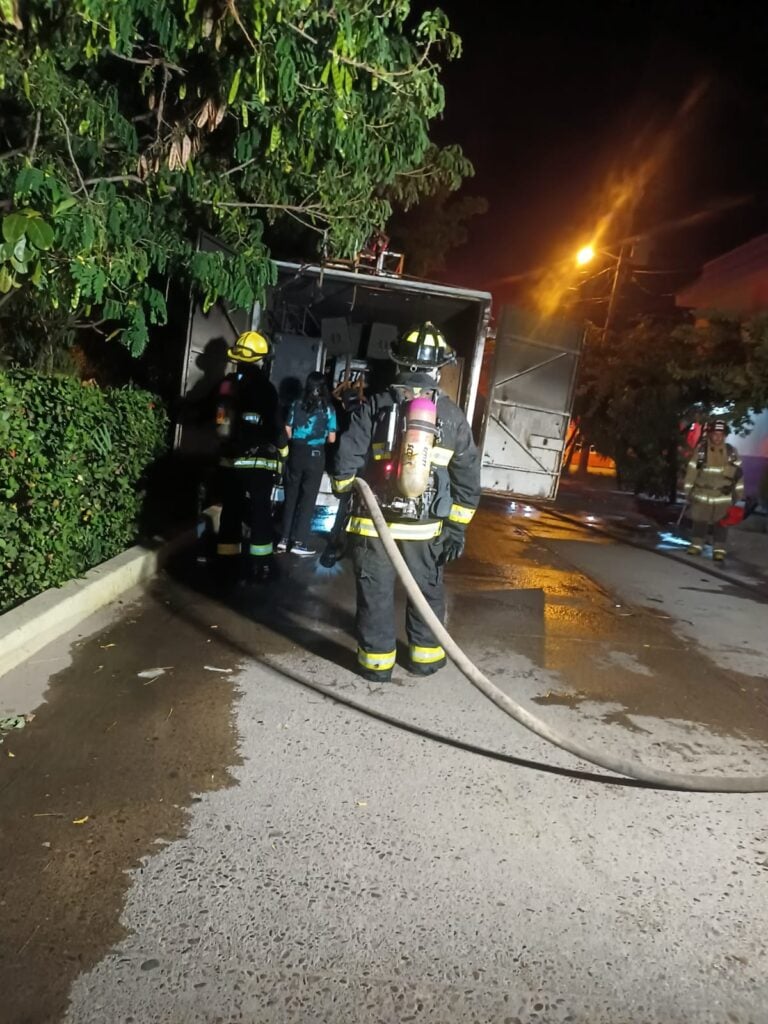 Incendio de camión