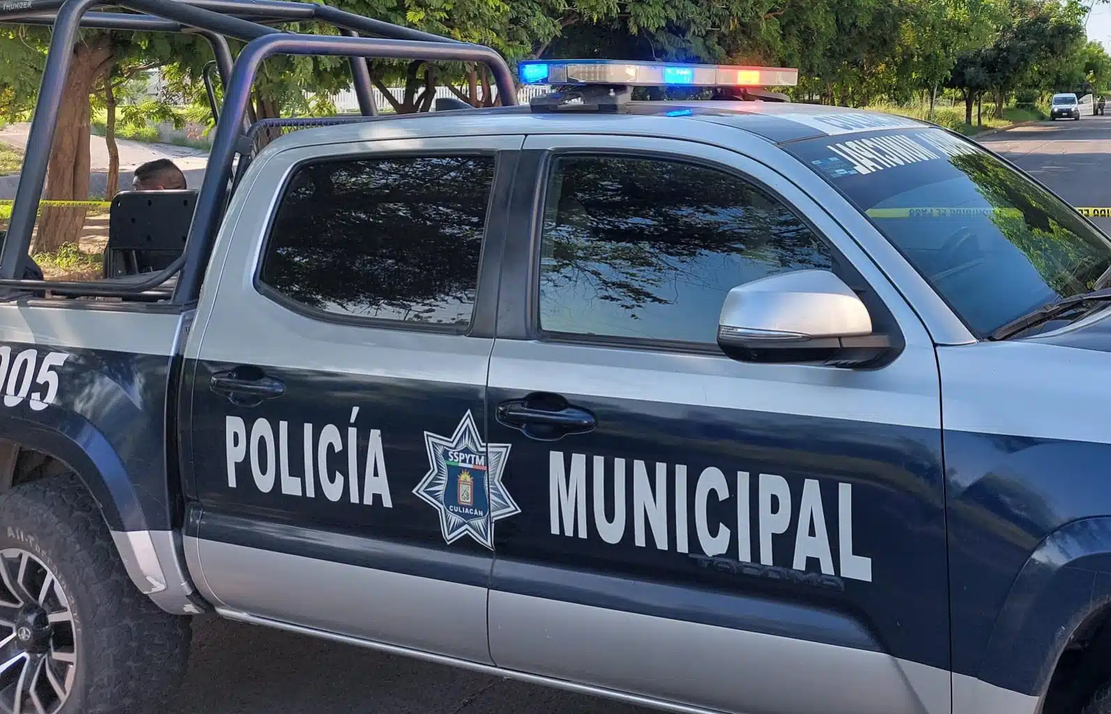 Patrulla de la policía Municipal de Culiacán