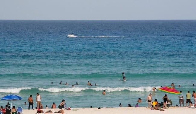 Playa turistas