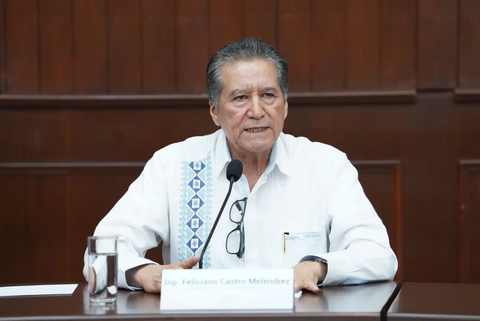 Presidente de la Junta de Coordinación Política del poder Legislativo, Feliciano Castro Meléndrez