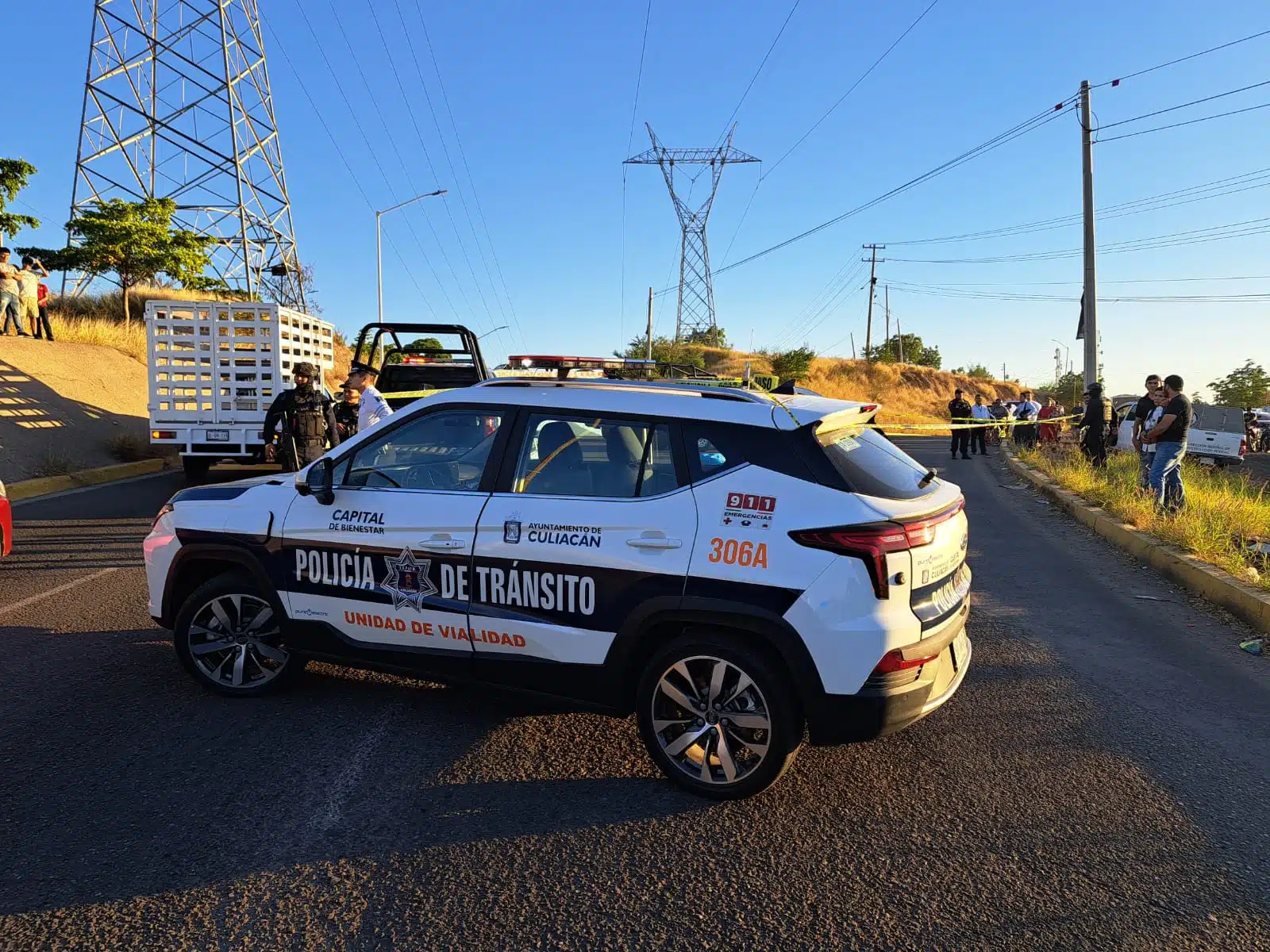 Área asegurada donde ocurrió choque que dejo sin vida a un hombre al sur de Culiacán