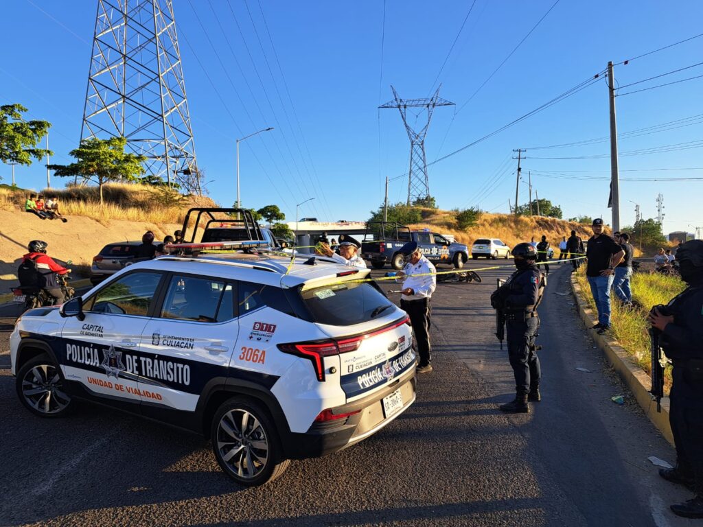 Área asegurada donde ocurrió choque que dejo sin vida a un hombre al sur de Culiacán