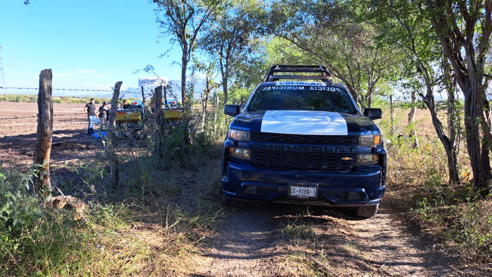 Policía Municipal en el lugar de los hechos