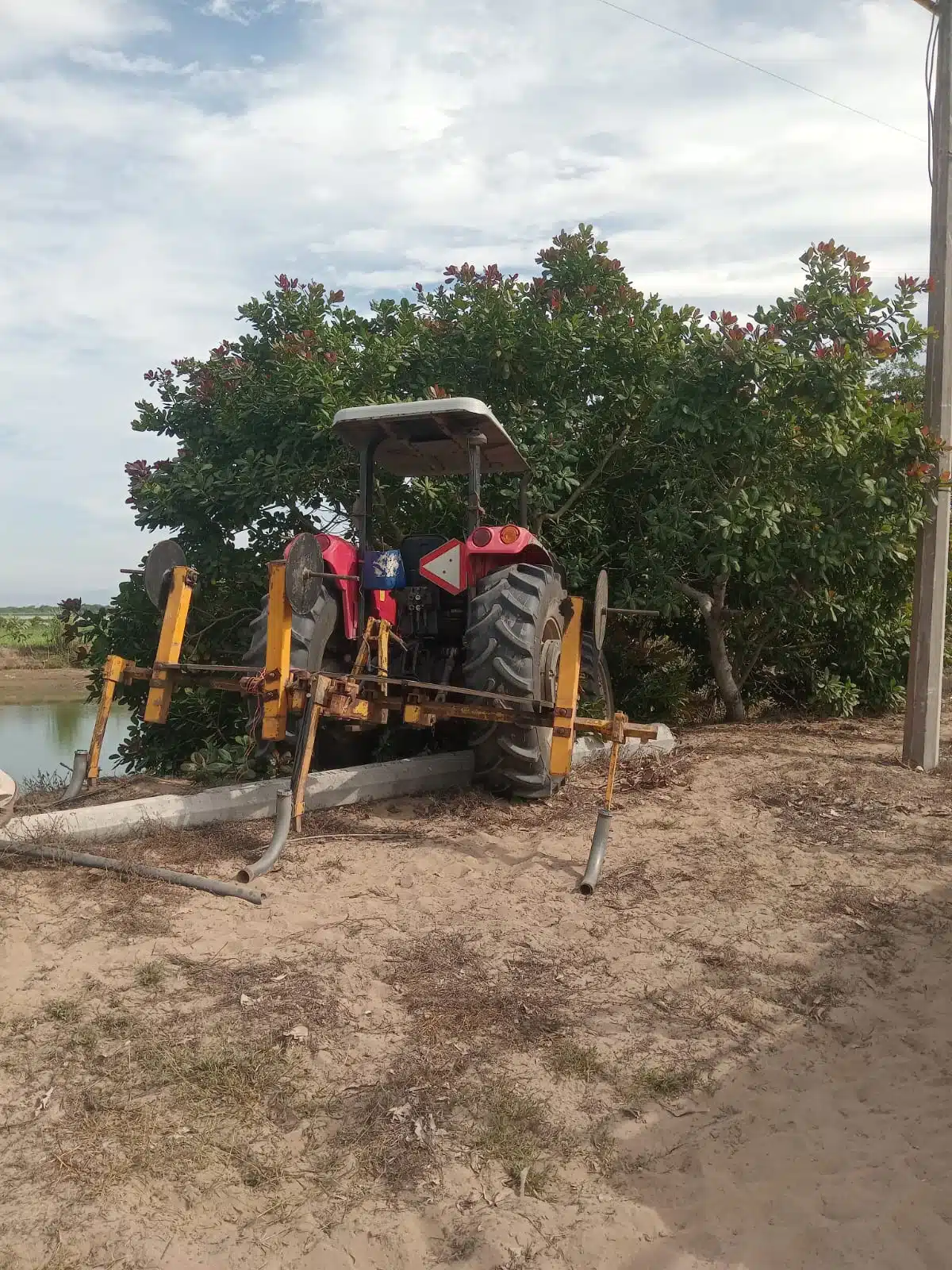 Tractor que conducía Aristeo