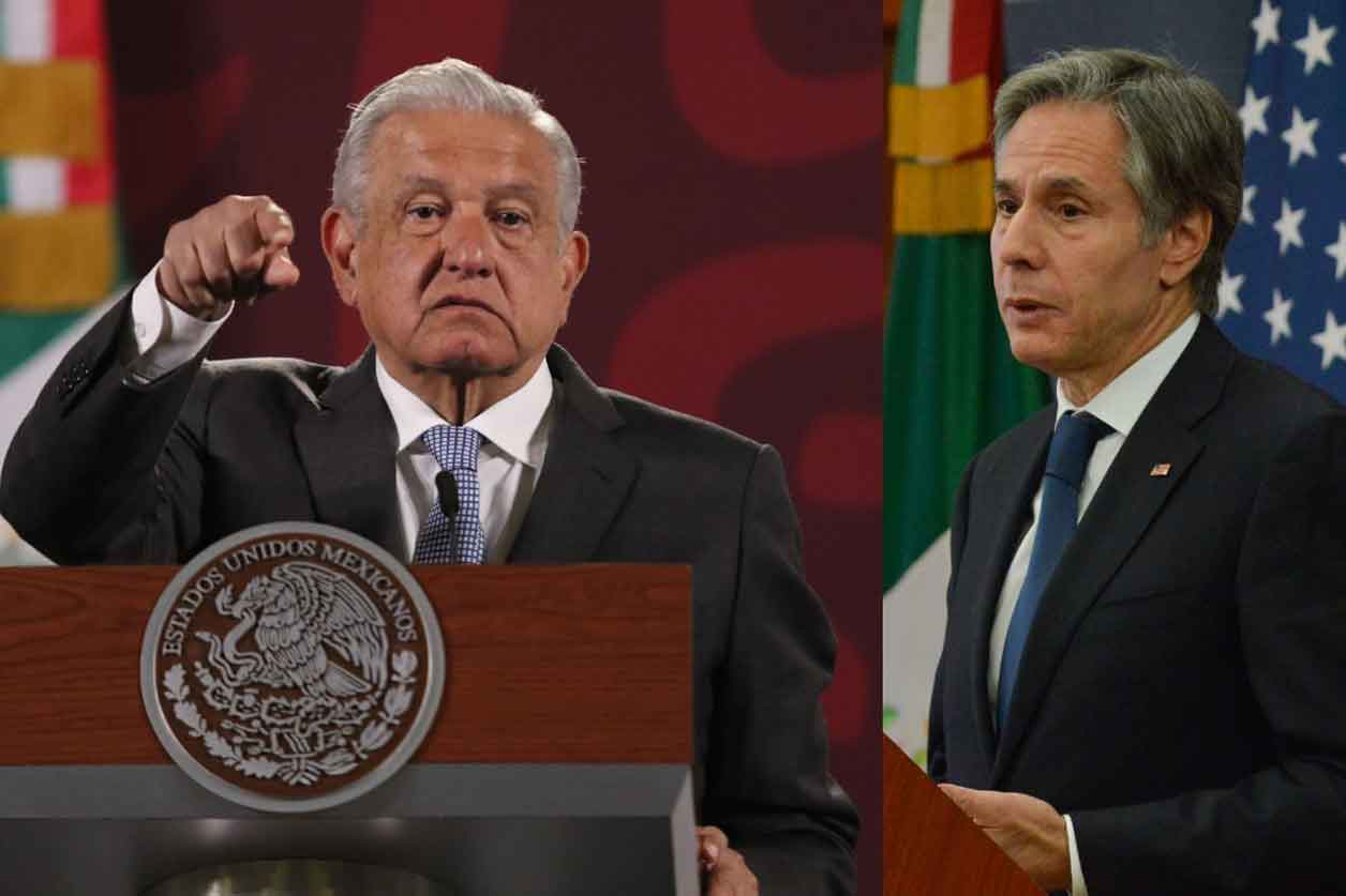 AMLO y Antony Blinken