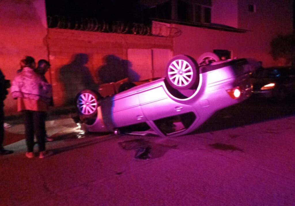 Accidente automovilístico en Guasave
