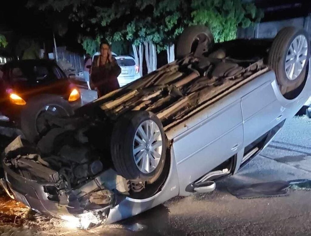 Accidente automovilístico en Guasave