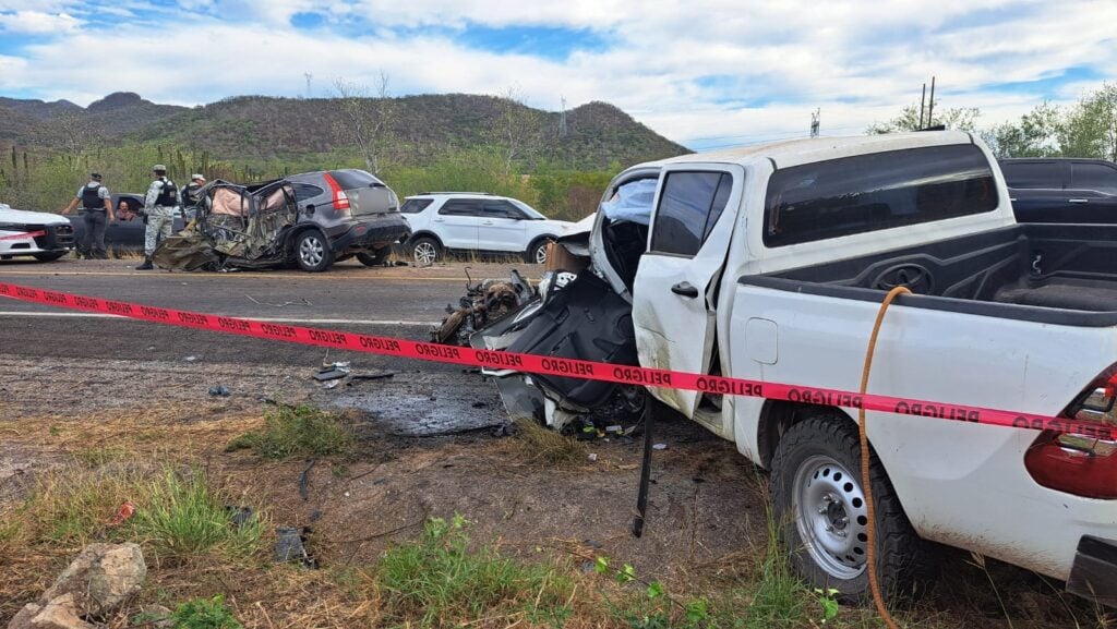 Accidente tipo choque en Guamúchil