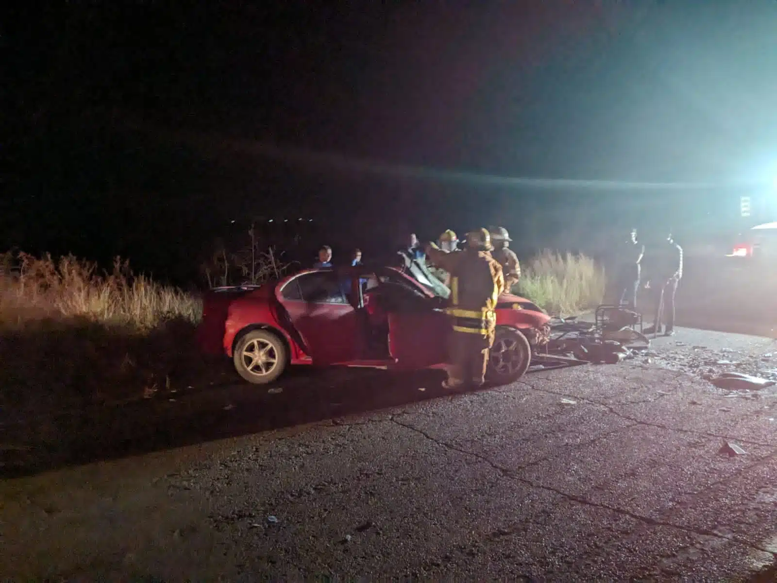 Auto accidentado en Vivajaqui El Fuerte