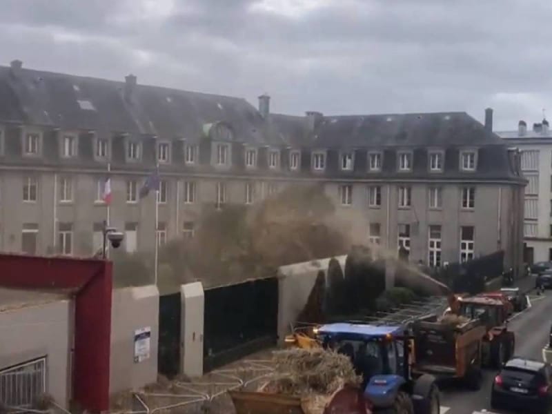 Protesta de agricultores en Francia