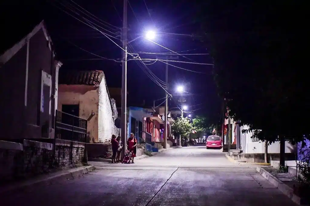 Alumbrado público en Mazatlán