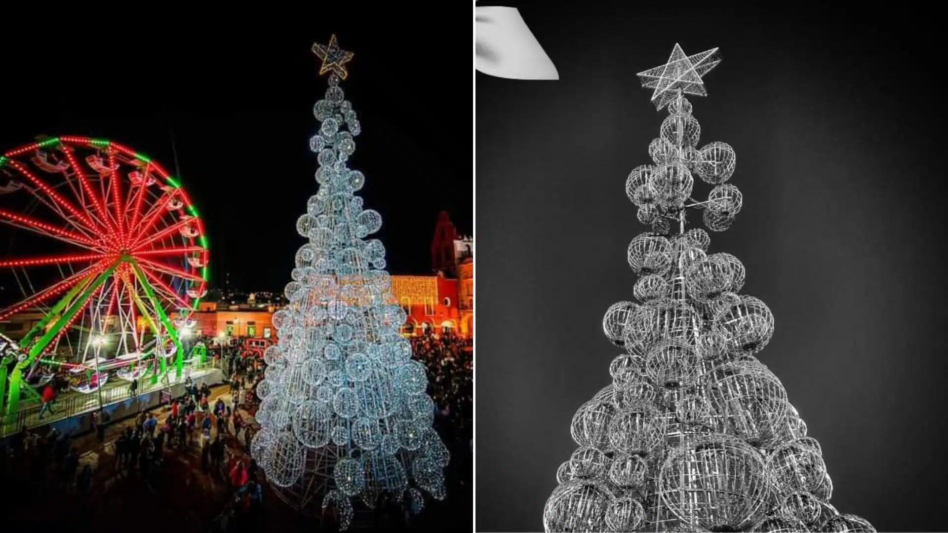 Apagan enorme árbol de Navidad por masacre de Salvatierra, Guanajuato