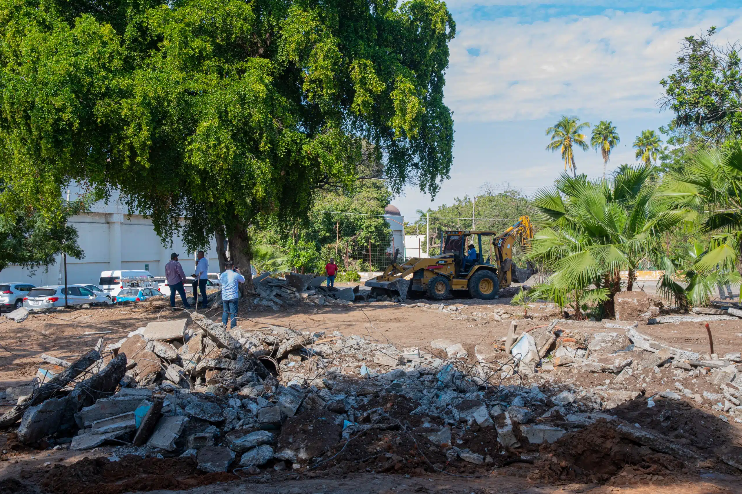 Avances de la construcción de parque Memorial de Desaparecidos en Culiacán