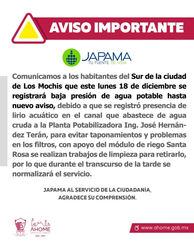 AVISO JAPAMA