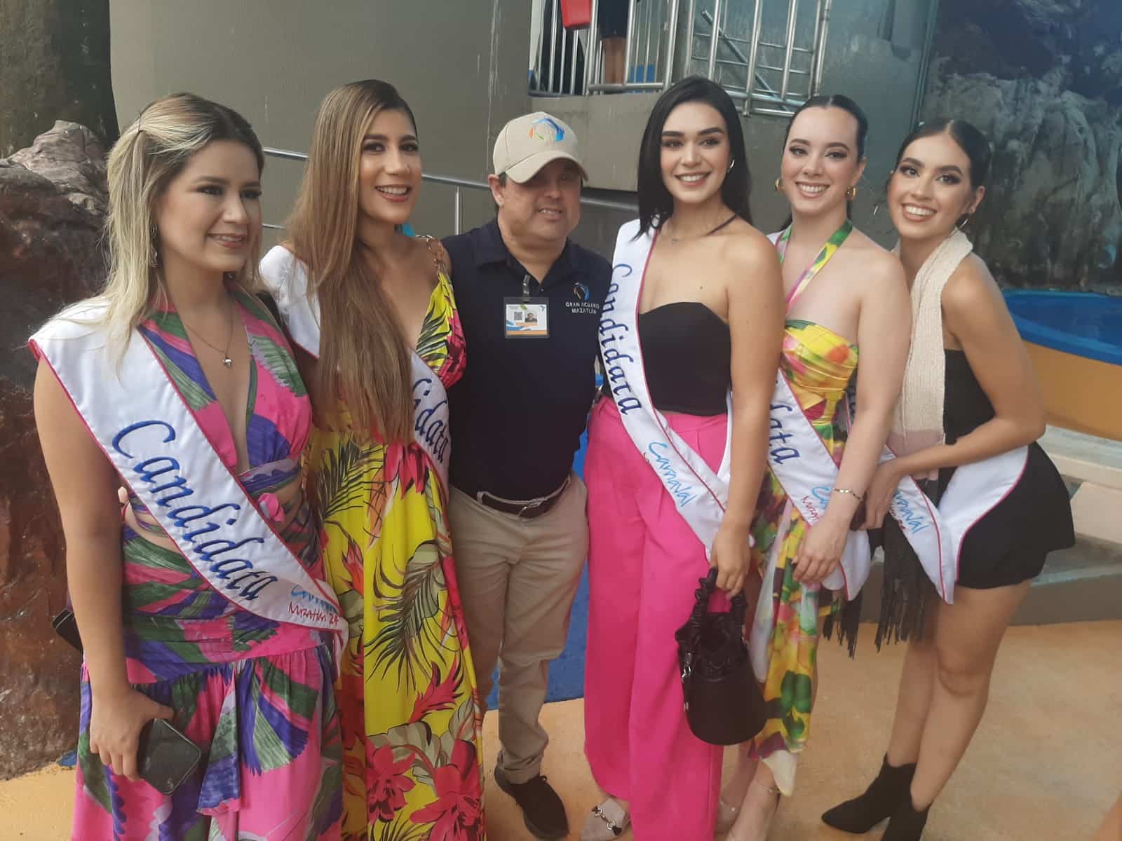 Este fin de semana al Gran Acuario Mar de Cortés se engalanó con la visita de todos sus candidatos a los diferentes reinados.