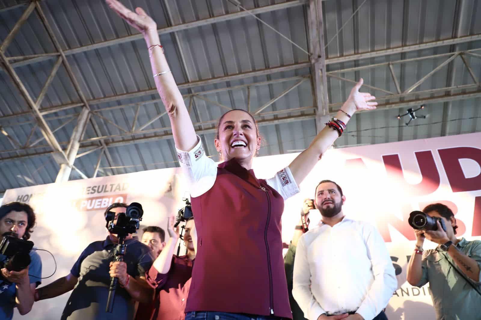 Visita de la precandidata a la Presidencia por Morena, Claudia Sheinbaum Pardo a Sinaloa