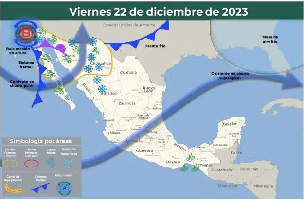 Posible formación de una tormenta en México