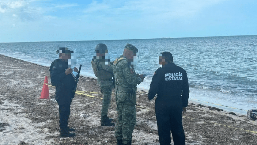 policía confirma hallazgo de 23 paquetes de cocaína en playas de Yucatán