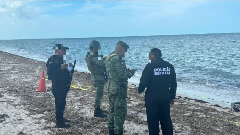 policía confirma hallazgo de 23 paquetes de cocaína en playas de Yucatán