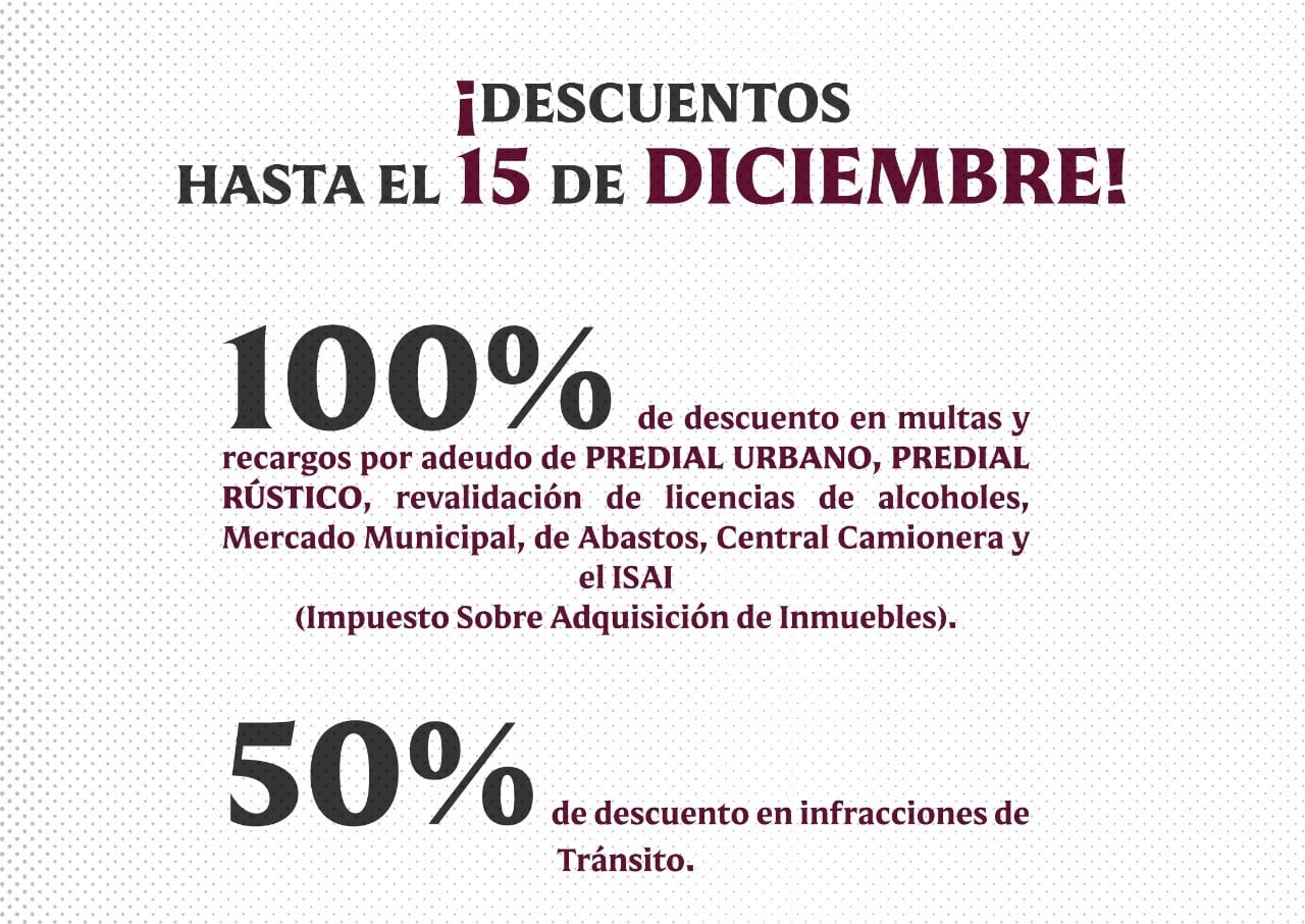 Programa de descuento en multas y recargos del Ayuntamiento de Guasave