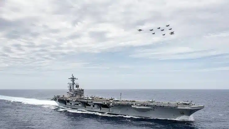 Derriba EU drones y cinco misiles hutíes en el Mar Rojo