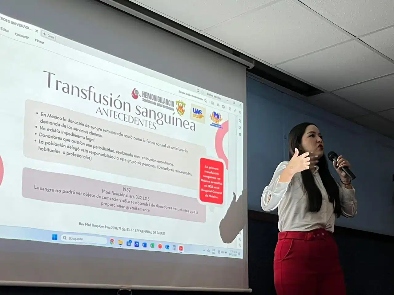 Diana Laura Martínez en la campaña de concientización “Héroes Universitarios”