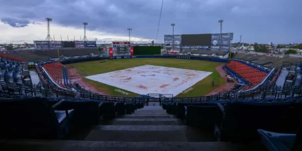El llamado Nido de los Águilas no está en condiciones debido a las lluvias de las últimas horas, por lo cual, el juego entre Guasave y Mexicali queda reprogramado
