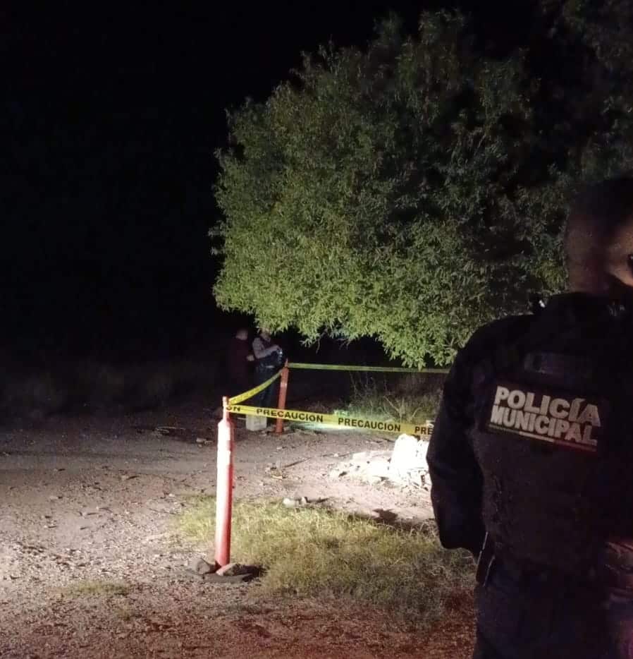 Escena del hallazgo de un cuerpo sin vida en Pericos, Mocorito