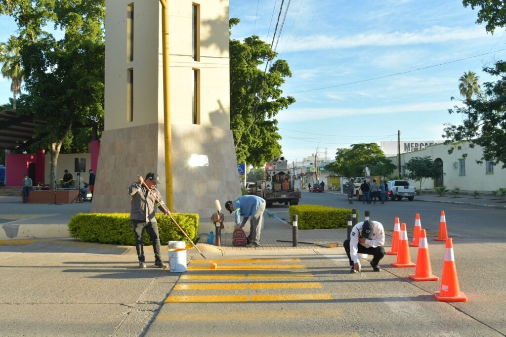 Actividades para embellecer el centro de la ciudad de Guamúchil