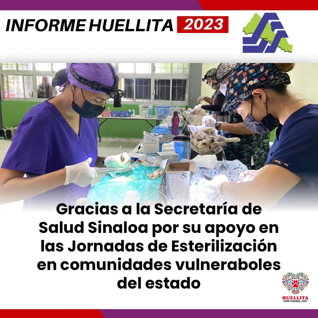Campaña Huellita con Causa 2023 en Sinaloa