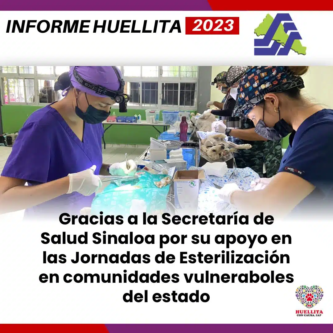 Campaña Huellita con Causa 2023 en Sinaloa