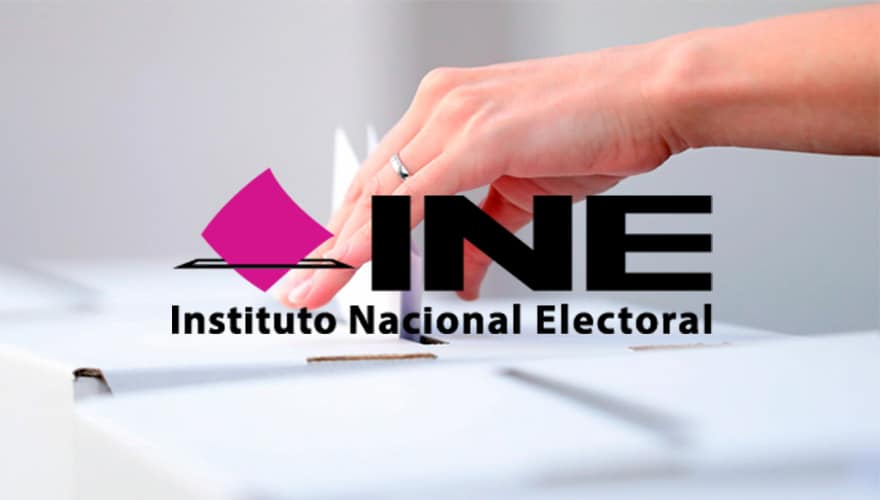 Imagen ilustrativa de las elecciones con el logotipo del Instituto Nacional Electoral