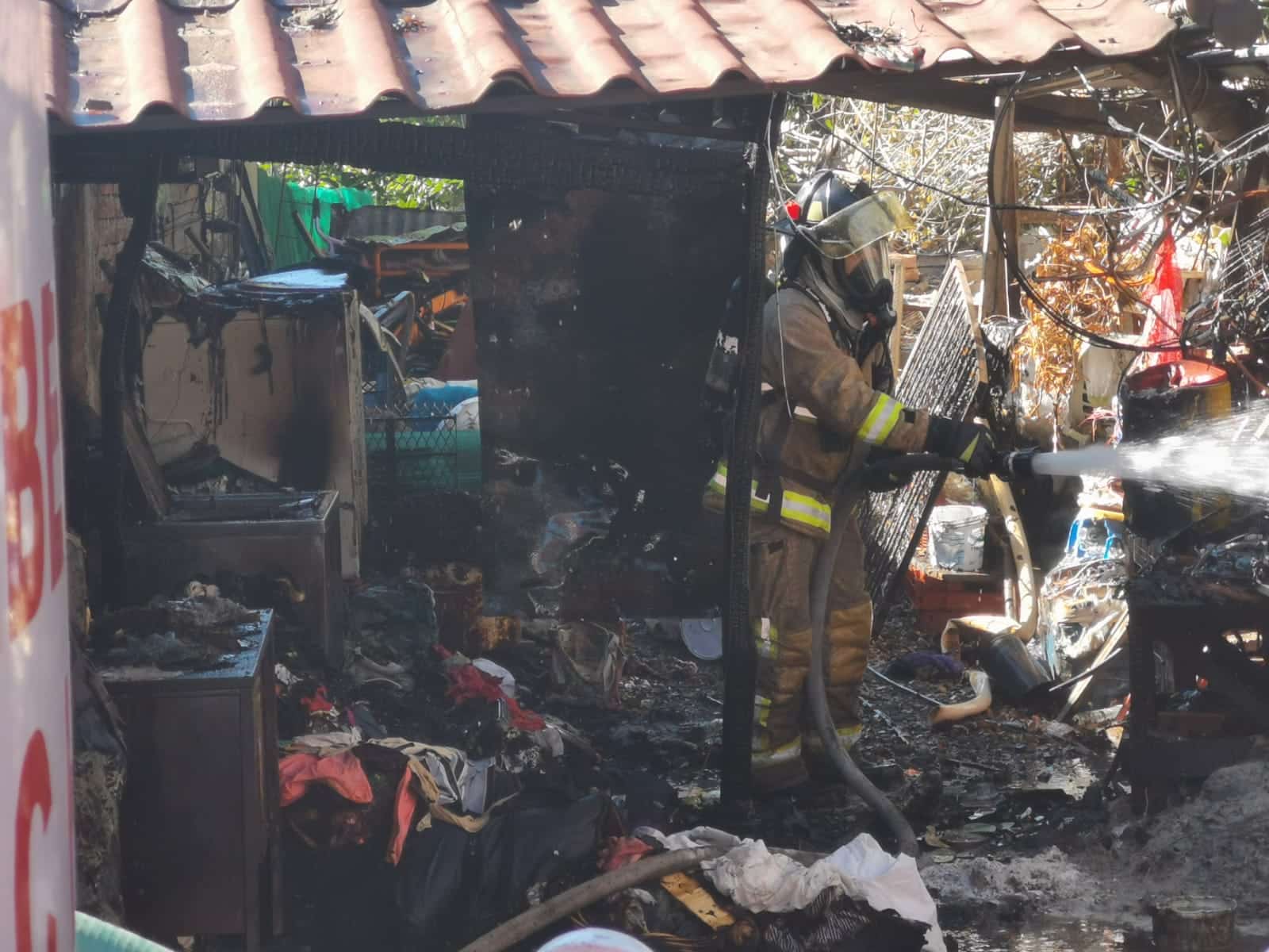 Incendio en domicilio de Los Mochis