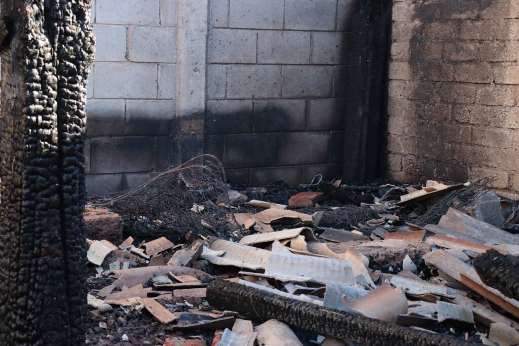 Incendio de vivienda de Los Almacenes, Ahome