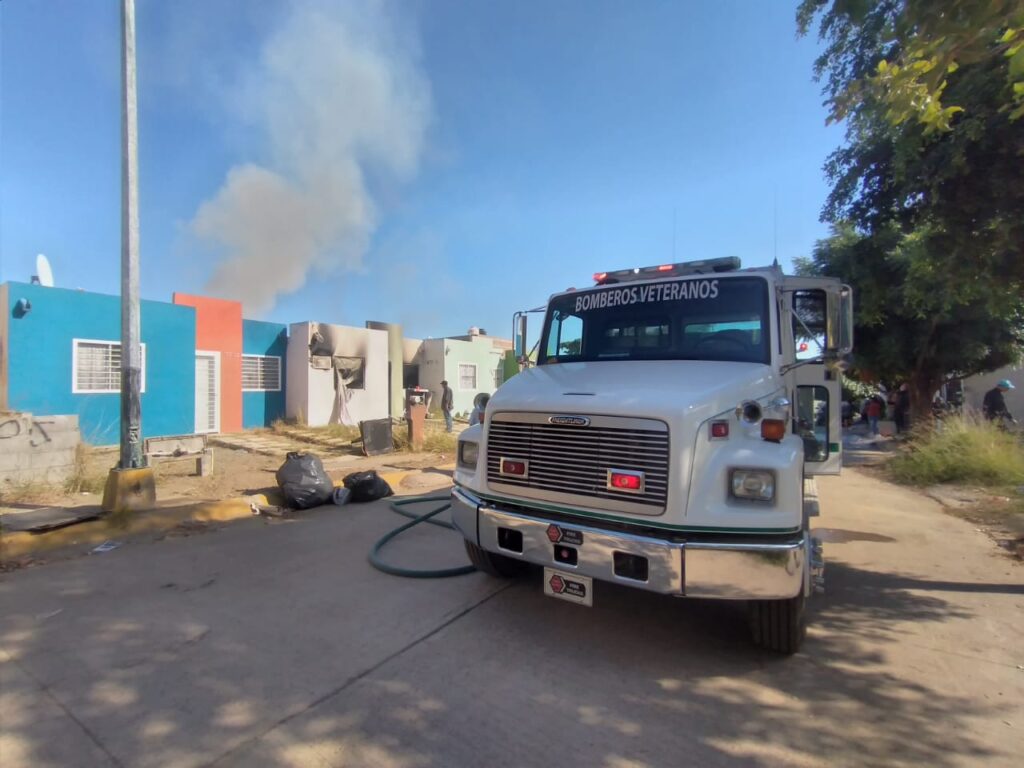 Incendio en vivienda de Mazatlán