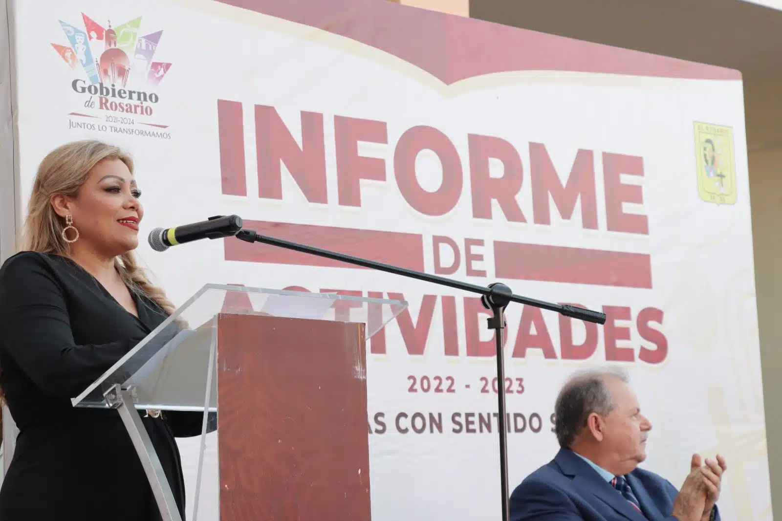 Claudia Liliana Valdez Aguilar rindió su segundo informe de gobierno