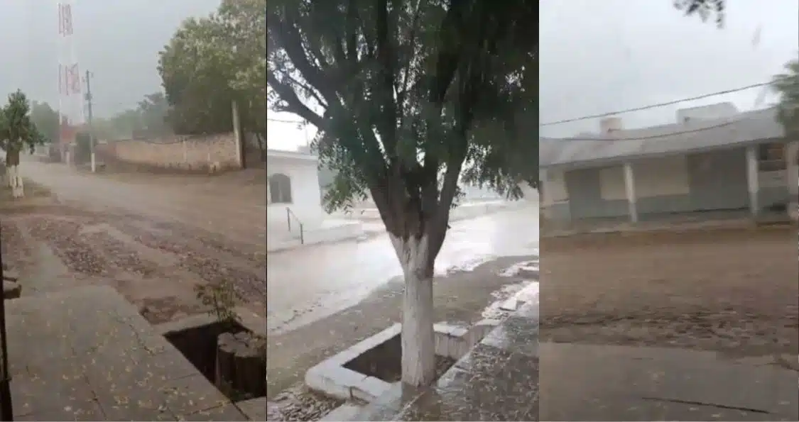 En El Fuerte cae lluvia moderada antes de Navidad.