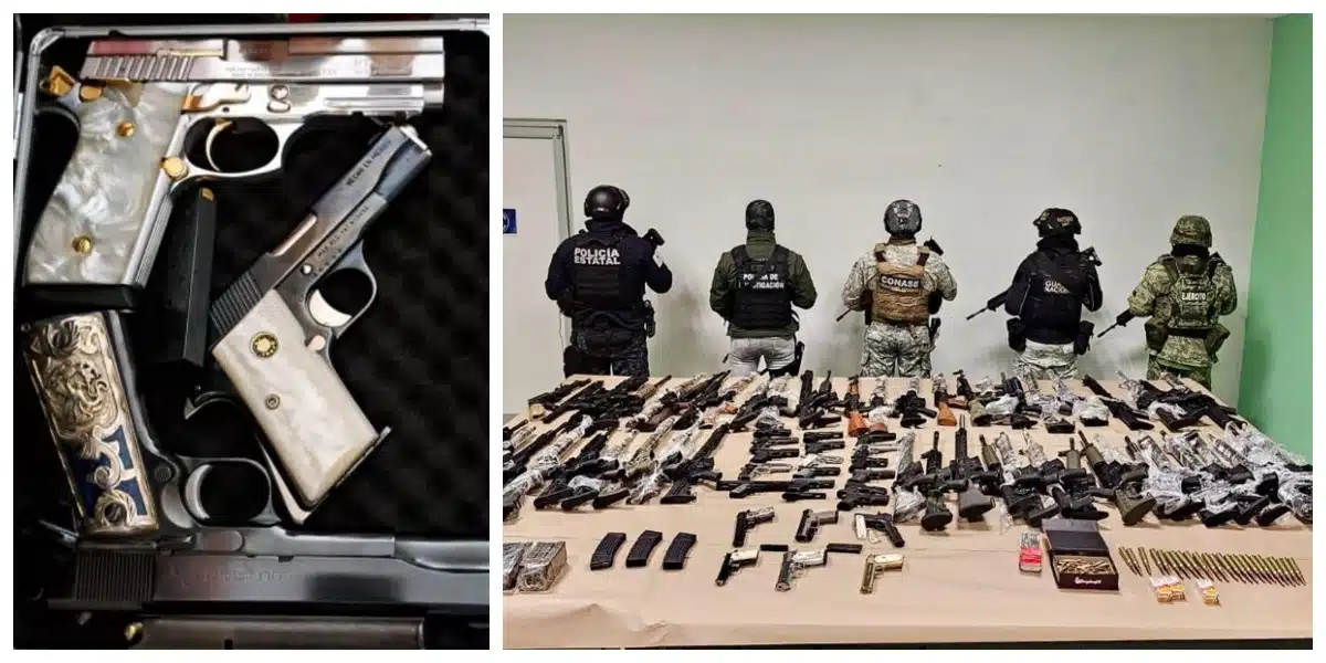 Localizan armas de grueso calibre y drogas en Guadalupe, Zacatecas