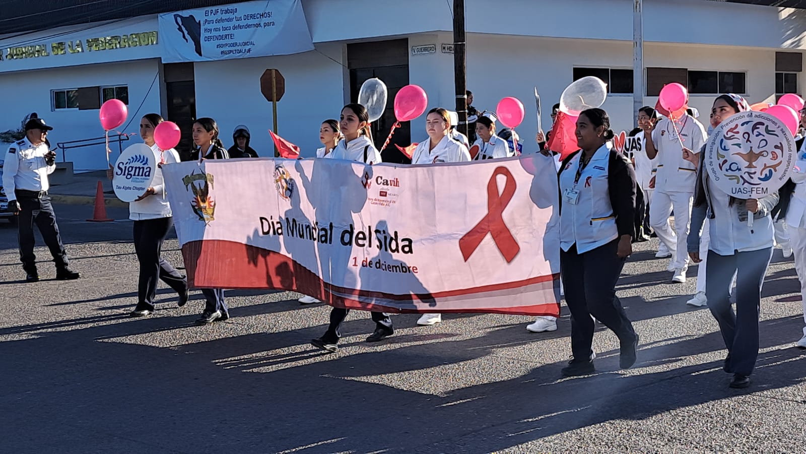 Marcha por el Día Mundial de la lucha contra el Sida