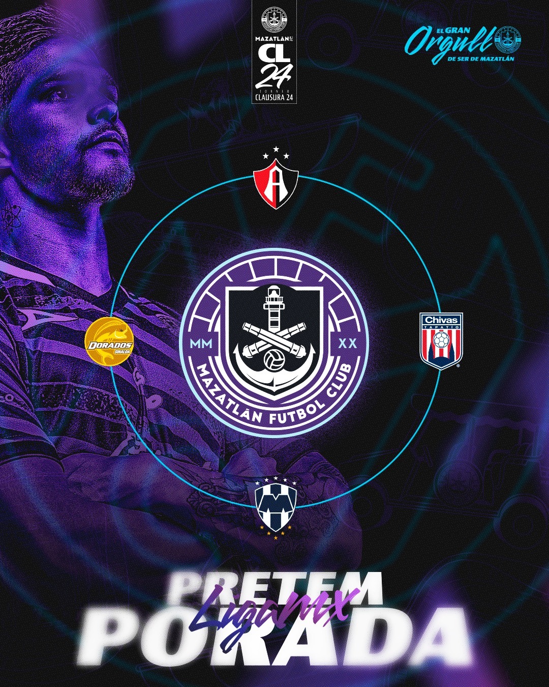 Juego programado del Club Mazatlán FC ante los Rayados de Monterrey, en el Encanto