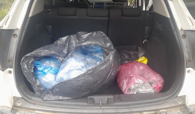Mariguana en camioneta abandonada