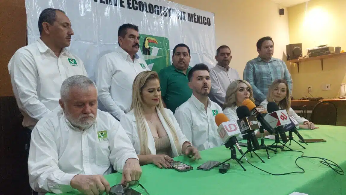 Conferencia de prensa de el Partido Verde Ecologista de México (PVEM)