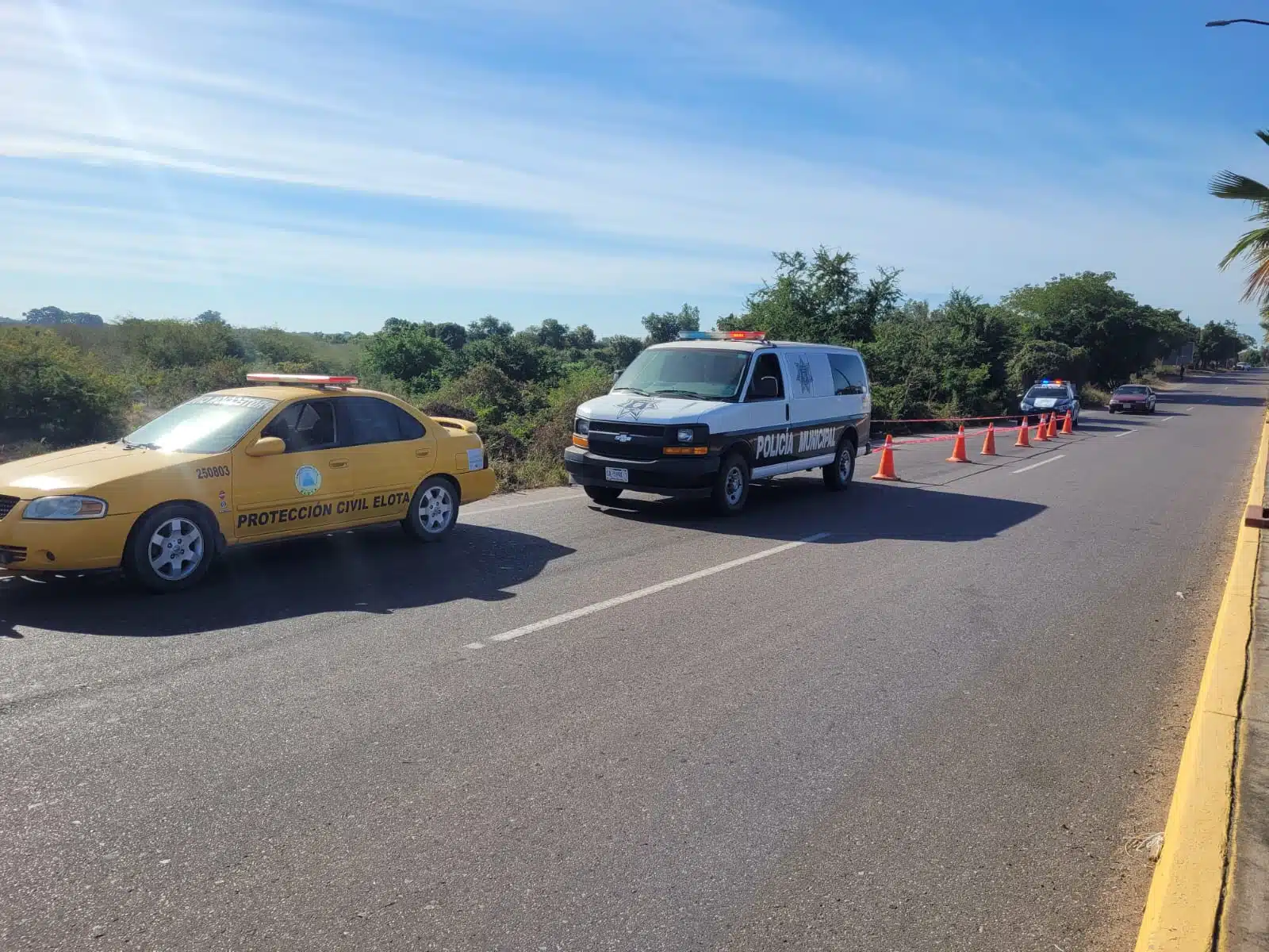 Protección Civil y Policía Municipal de Elota