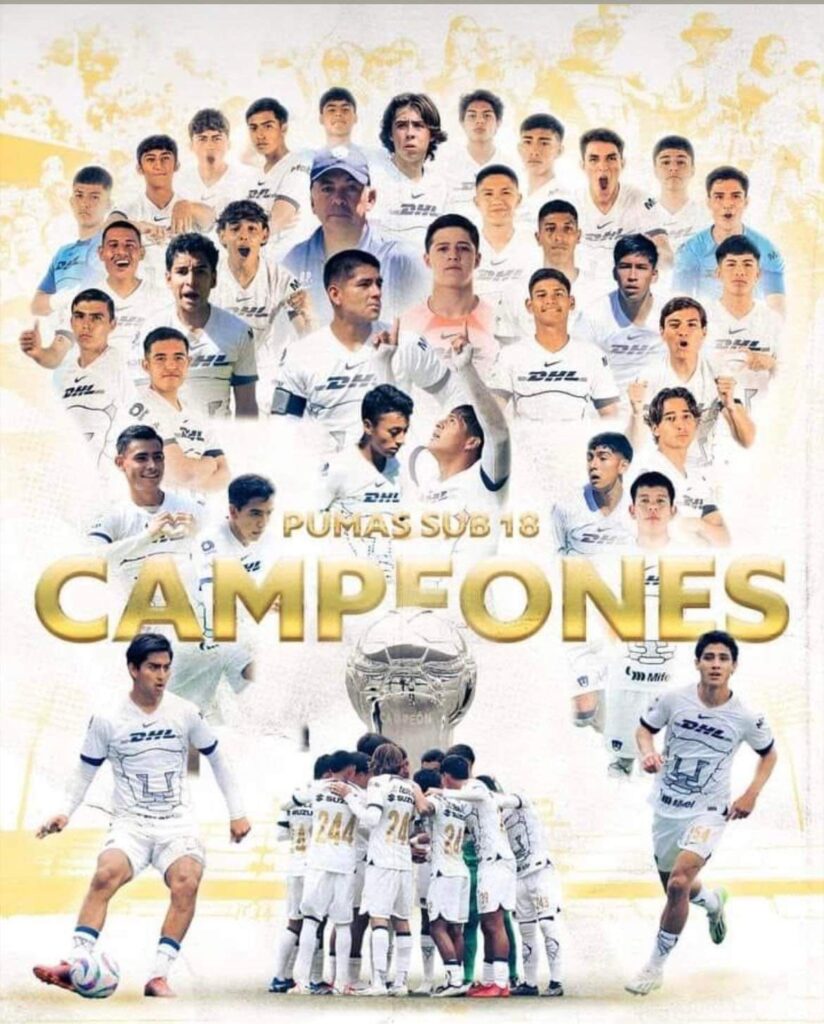 Pumas sub-18 campeones.