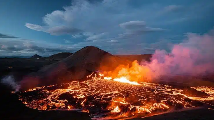 Registran intensa actividad volcánica en Islandia; desalojan la ciudad de Grindavik