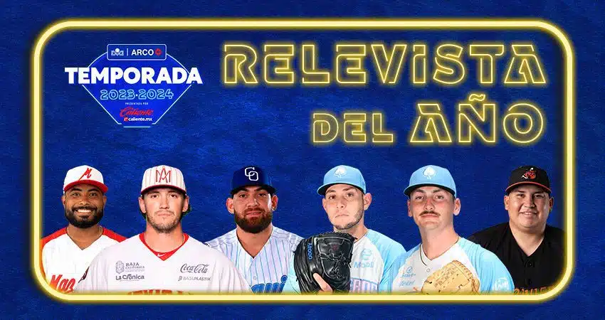 Letras de relevista del año con las fotos de lo jugadores que participan para ese premio de la LMP