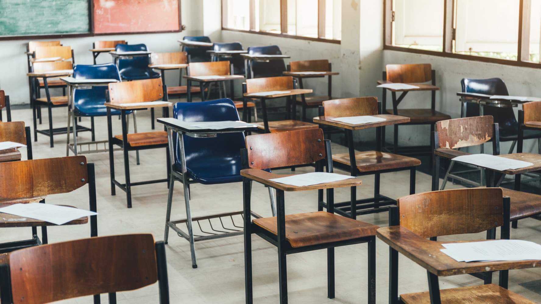 Salón de clases vacío