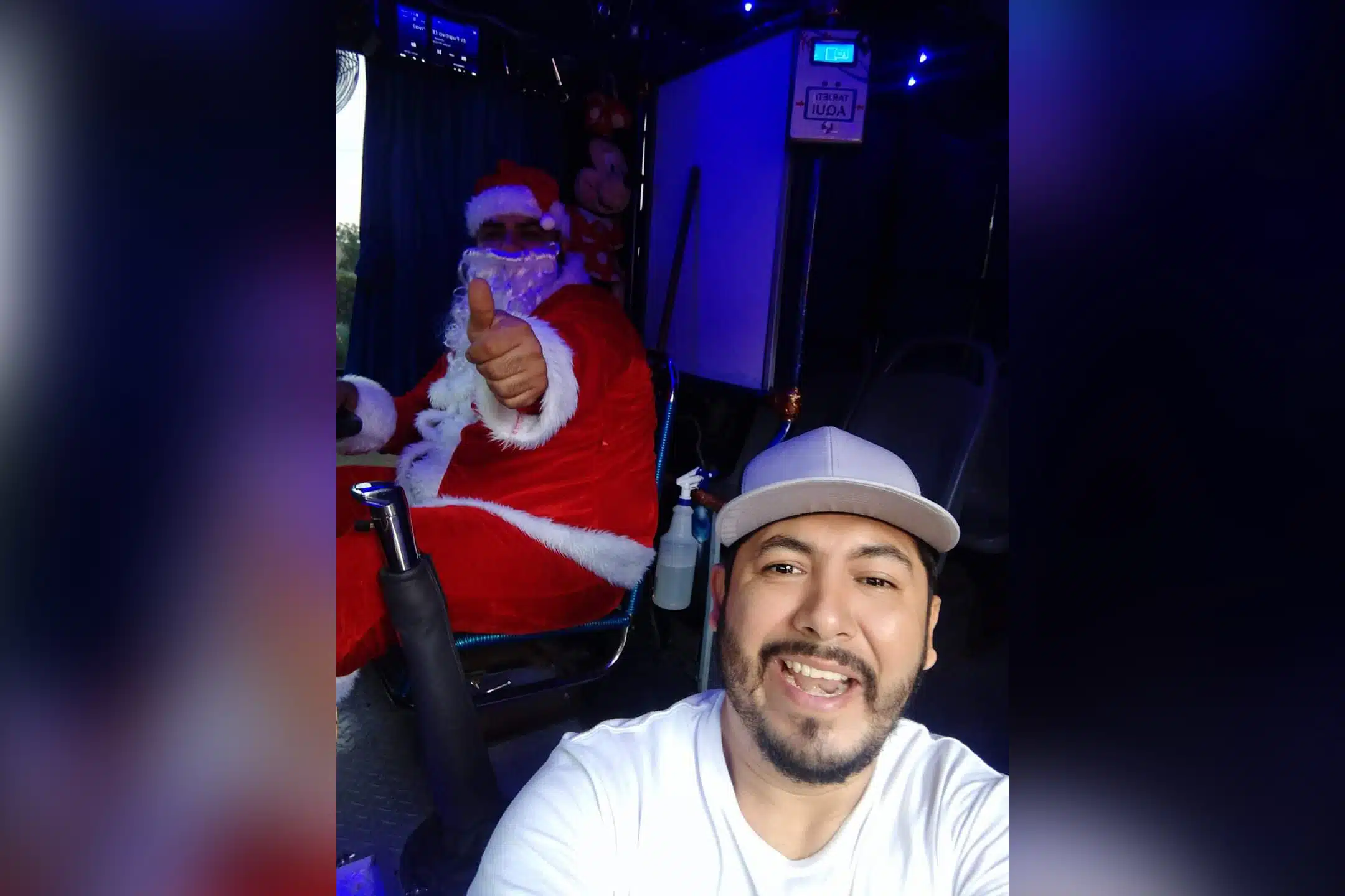 Santa Claus chofer Lomita Cañadas